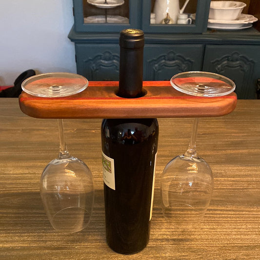 Wine glass caddy